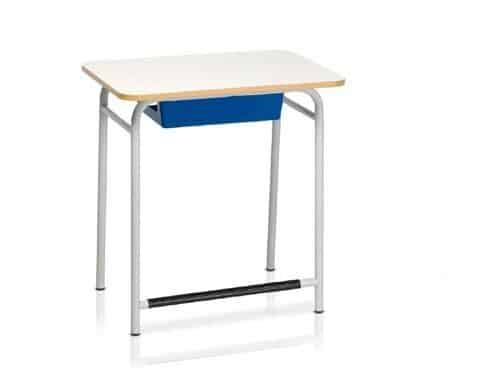 Banco monoposto con sottopiano in PPL e poggiapiedi